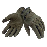 Guanti GIG PRO, un guanto estivo in pelle vera verde scuro. Compatibile con dispositivi touch screen. Di TUCANO URBANO.